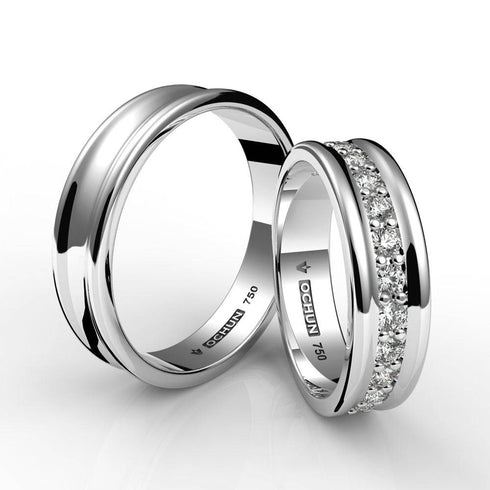 Gaia - Anillos De Matrimonio Oro 18K - Ochun Joyeros - Ochun Joyeros