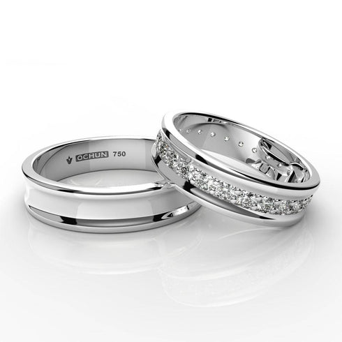 Gaia Stelar - Anillos De Matrimonio Oro 18K - Ochun Joyeros - Ochun Joyeros