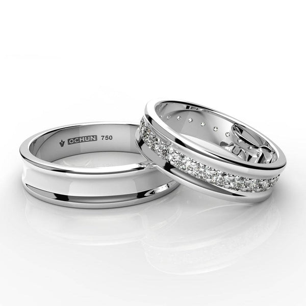 Gaia Stelar - Anillos De Matrimonio Oro 18K - Ochun Joyeros - Ochun Joyeros