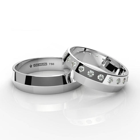 Rayen - Anillos De Matrimonio Oro 18K - Ochun Joyeros - Ochun Joyeros