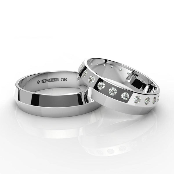 Rayen - Anillos De Matrimonio Oro 18K - Ochun Joyeros - Ochun Joyeros