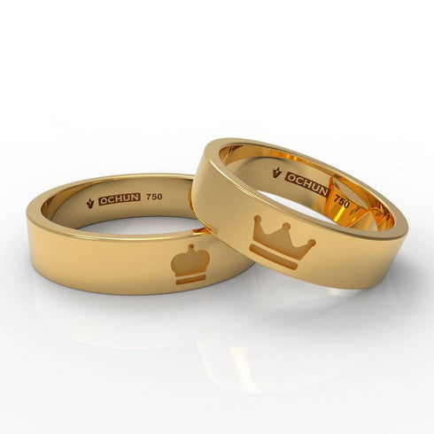 Kingdom - Anillos De Matrimonio Oro 18K - Ochun Joyeros - Ochun Joyeros