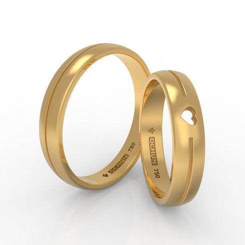 Lovely - Anillos De Matrimonio Oro 18K - Ochun Joyeros - Ochun Joyeros