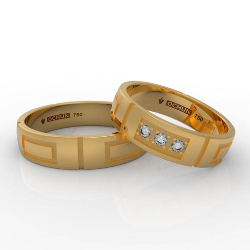 Odnoliub Intense - Anillos De Matrimonio Oro 18K - Ochun Joyeros - Ochun Joyeros