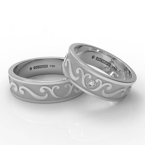 Jiwani Intense - Anillos De Matrimonio Oro 18K - Ochun Joyeros - Ochun Joyeros