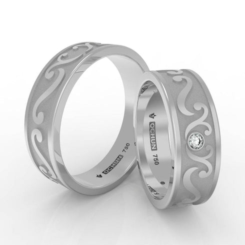 Jiwani Intense - Anillos De Matrimonio Oro 18K - Ochun Joyeros - Ochun Joyeros
