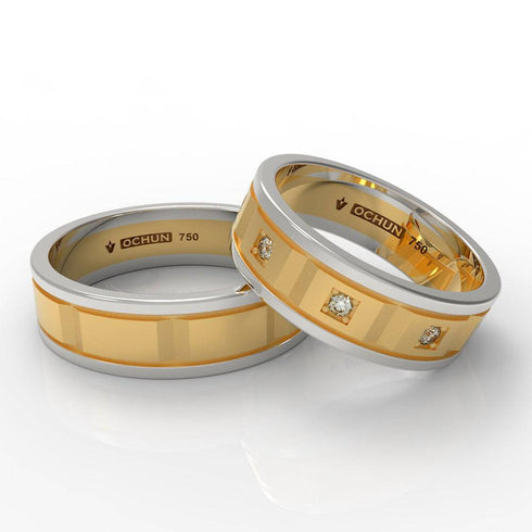 Miwa Intense - Anillos De Matrimonio Oro 18K - Ochun Joyeros - Ochun Joyeros