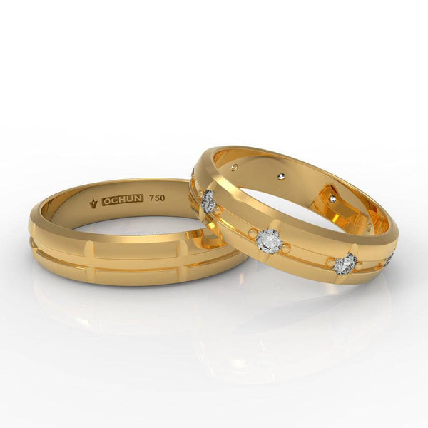 Jasibe Pietre - Anillos De Matrimonio Oro 18K - Ochun Joyeros - Ochun Joyeros