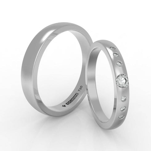 Eliette Pietre - Anillos De Matrimonio Oro18K - Ochun Joyeros - Ochun Joyeros