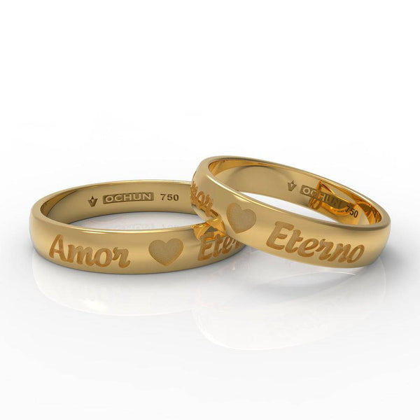 Ágape Aiónia - Anillos De Matrimonio Oro 18K - Ochun Joyeros - Ochun Joyeros