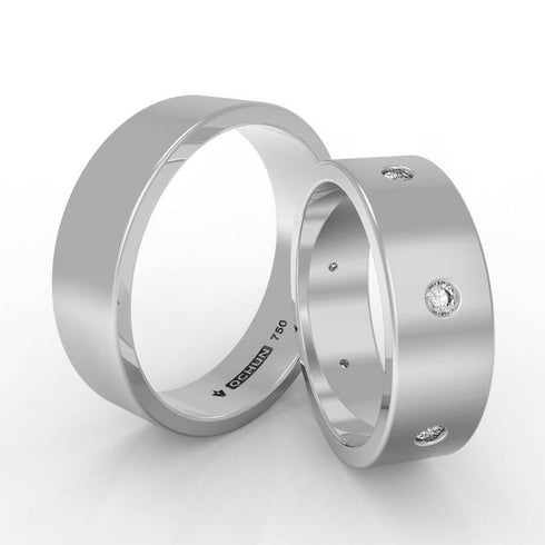 Arlet - Anillos De Matrimonio Oro 18K - Ochun Joyeros - Ochun Joyeros