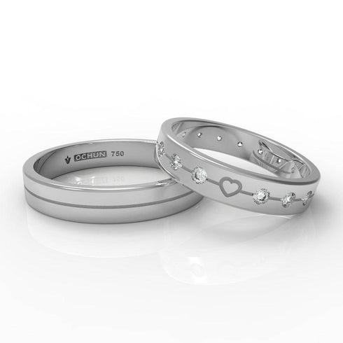 Heartia Pietre - Anillos De Matrimonio Oro 18K - Ochun Joyeros - Ochun Joyeros