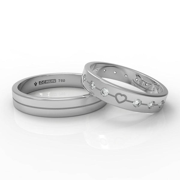 Heartia Pietre - Anillos De Matrimonio Oro 18K - Ochun Joyeros - Ochun Joyeros