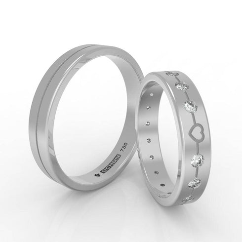 Heartia Pietre - Anillos De Matrimonio Oro 18K - Ochun Joyeros - Ochun Joyeros