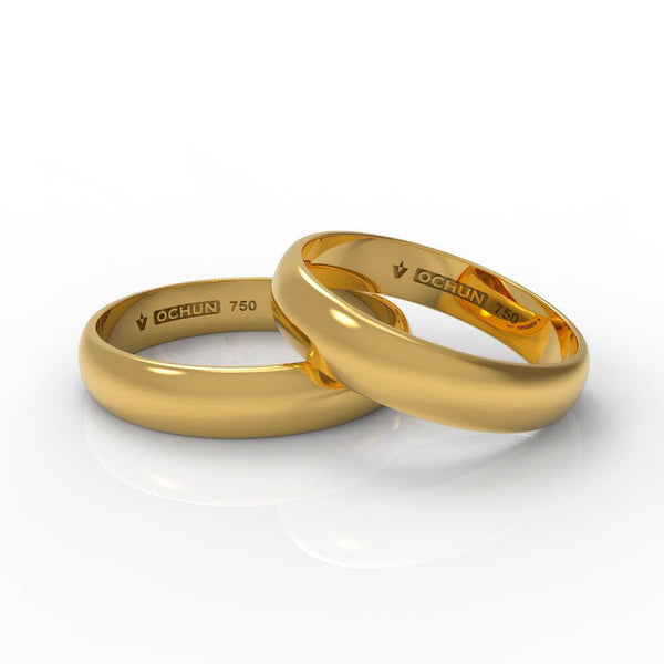 Uzziel Quad - Anillos De Matrimonio Oro 18K - Ochun Joyeros - Ochun Joyeros