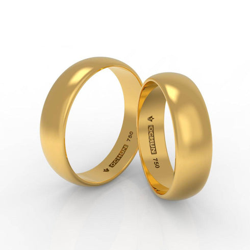 Uzziel Penta - Anillos De Matrimonio Oro 18K - Ochun Joyeros - Ochun Joyeros