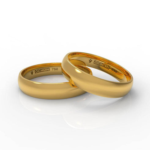 Bricio Quad - Anillos De Matrimonio Oro 18K - Ochun Joyeros - Ochun Joyeros
