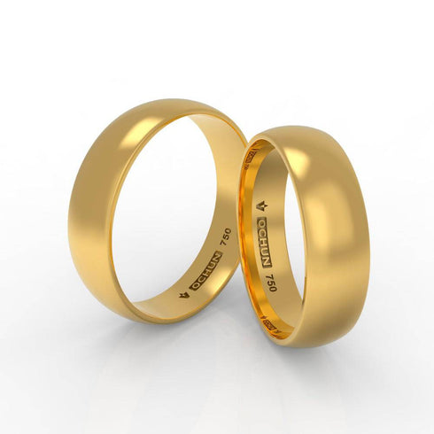 Bricio Penta - Anillos De Matrimonio Oro 18K - Ochun Joyeros - Ochun Joyeros