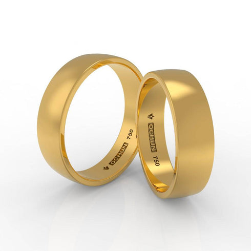 Odedya Penta - Anillos De Matrimonio Oro 18K - Ochun Joyeros - Ochun Joyeros