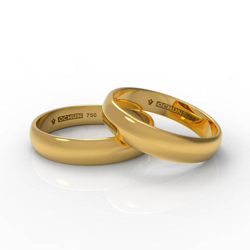 Wadi Quad - Anillos De Matrimonio Oro 18K - Ochun Joyeros - Ochun Joyeros
