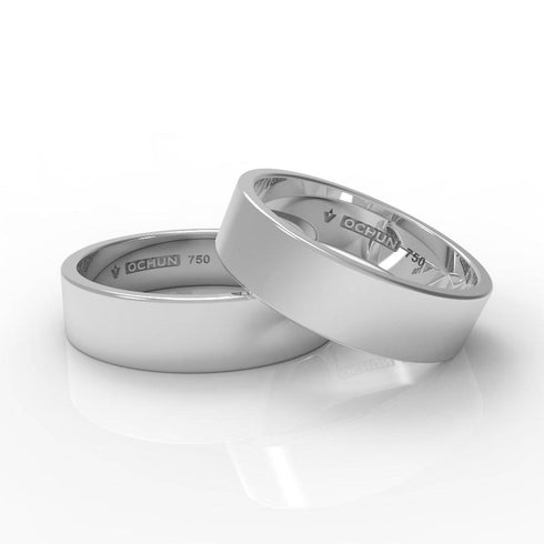 Ramish Penta - Anillos De Matrimonio Oro 18K - Ochun Joyeros - Ochun Joyeros