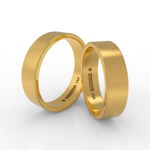 Ramish Penta - Anillos De Matrimonio Oro 18K - Ochun Joyeros - Ochun Joyeros