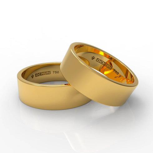 Ramish Ékto - Anillos De Matrimonio Oro 18K - Ochun Joyeros - Ochun Joyeros
