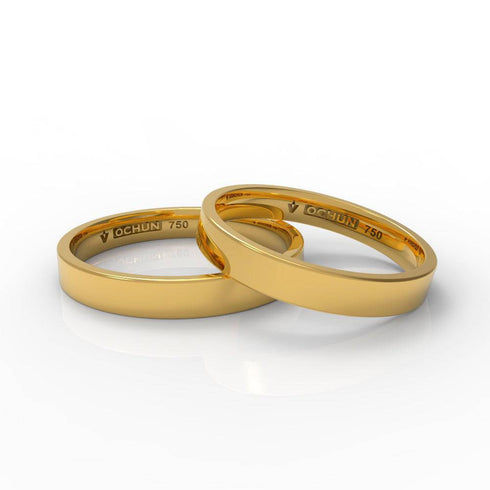 Ethan Tríto - Anillos De Matrimonio Oro 18K - Ochun Joyeros - Ochun Joyeros