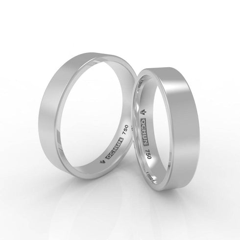 Ethan Quad - Anillos De Matrimonio Oro 18K - Ochun Joyeros - Ochun Joyeros