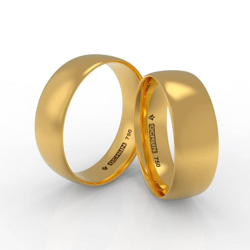 Akiva Ékto - Anillos De Matrimonio Oro 18K - Ochun Joyeros - Ochun Joyeros