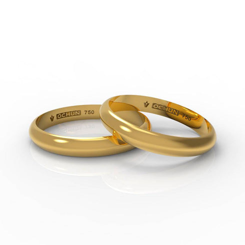 Ehud Tríto - Anillos De Matrimonio Oro 18K - Ochun Joyeros - Ochun Joyeros