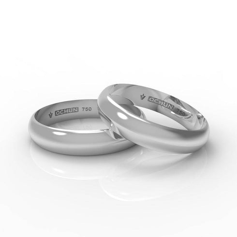 Ehud Quad - Anillos De Matrimonio Oro 18K - Ochun Joyeros - Ochun Joyeros