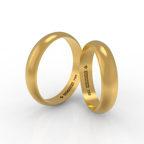 Ehud Quad - Anillos De Matrimonio Oro 18K - Ochun Joyeros - Ochun Joyeros