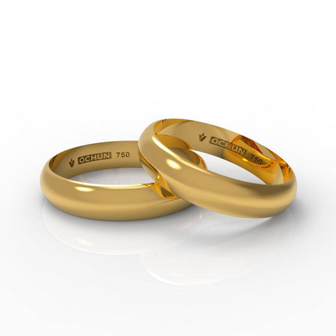 Ehud Quad - Anillos De Matrimonio Oro 18K - Ochun Joyeros - Ochun Joyeros