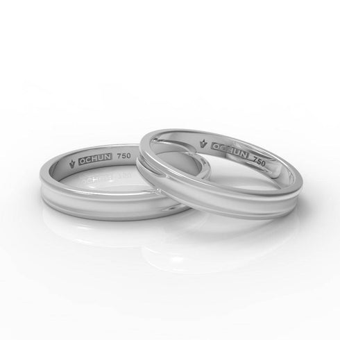 Tzuriel Tríto - Anillos De Matrimonio Oro 18K - Ochun Joyeros - Ochun Joyeros