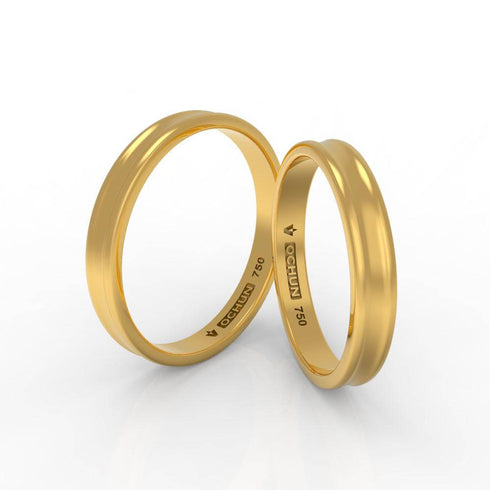 Tzuriel Tríto - Anillos De Matrimonio Oro 18K - Ochun Joyeros - Ochun Joyeros