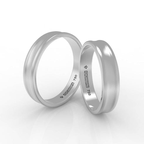 Tzuriel Quad - Anillos De Matrimonio Oro 18K - Ochun Joyeros - Ochun Joyeros