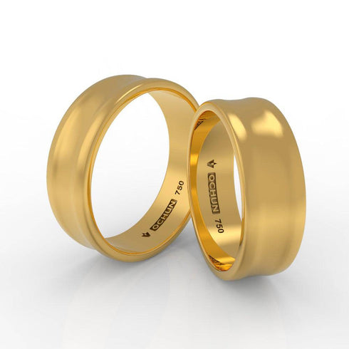 Tzuriel Ékto - Anillos De Matrimonio Oro 18K - Ochun Joyeros - Ochun Joyeros