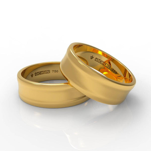 Tzuriel Ékto - Anillos De Matrimonio Oro 18K - Ochun Joyeros - Ochun Joyeros