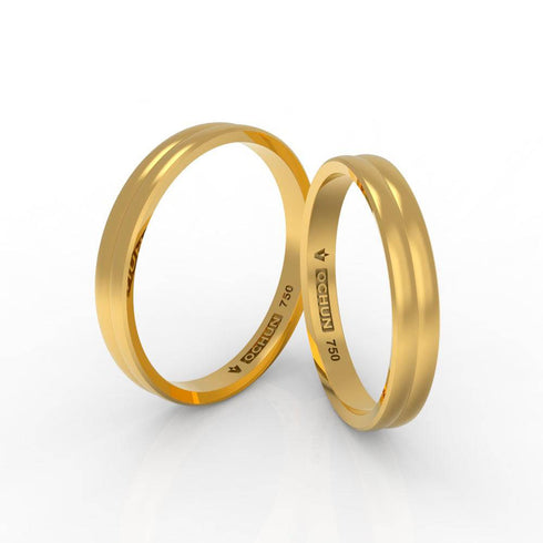 Zelig Tríto - Anillos De Matrimonio Oro 18K - Ochun Joyeros - Ochun Joyeros
