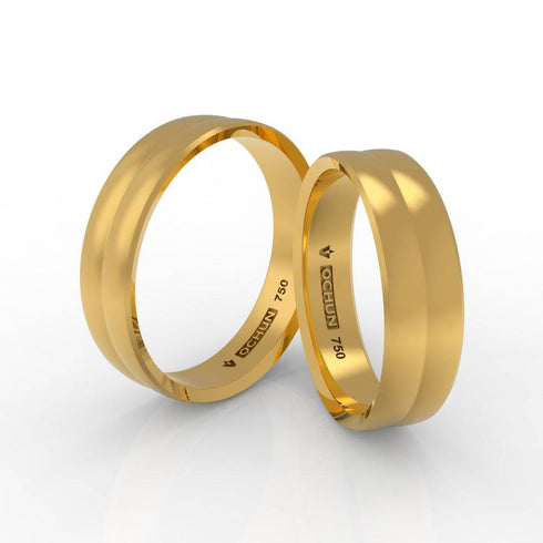 Zelig Penta - Anillos De Matrimonio Oro 18K - Ochun Joyeros - Ochun Joyeros