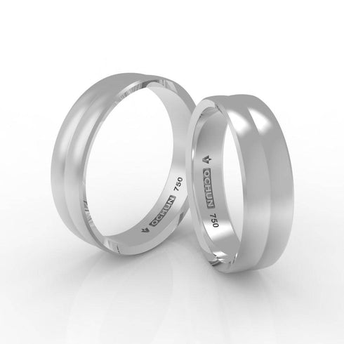 Zelig Penta - Anillos De Matrimonio Oro 18K - Ochun Joyeros - Ochun Joyeros