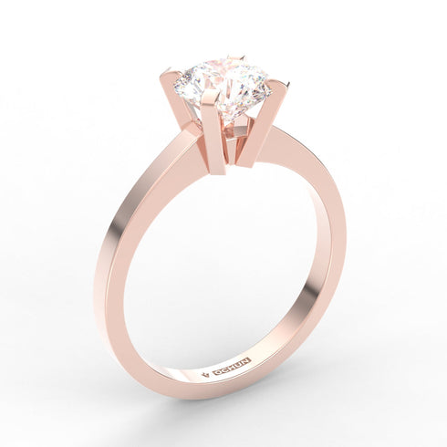Alba AC001D14K - Engagement Ring 14K Gold Lab Grown Diamond