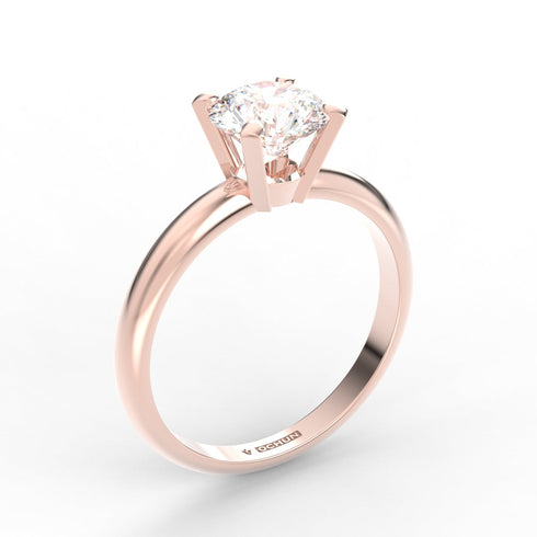 Adeline AC003D18K - Engagement Ring 18K Gold Lab Grown Diamond
