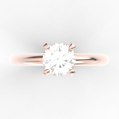 Adeline AC003D14K - Engagement Ring 14K Gold Lab Grown Diamond