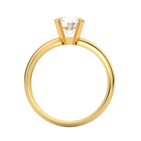 Adeline AC003D18K - Engagement Ring 18K Gold Lab Grown Diamond