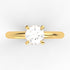 Adeline AC003M14K - Engagement Ring 14K Gold Moissanite