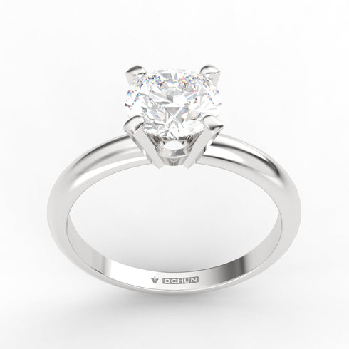 Adeline AC003D14K - Engagement Ring 14K Gold Lab Grown Diamond
