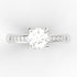 Adelineth AC004M18K - Engagement Ring 18K Gold Moissanite