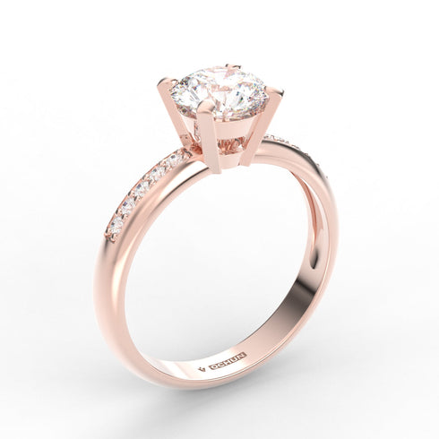 Adelineth AC004MC10K - Engagement Ring 10K Gold